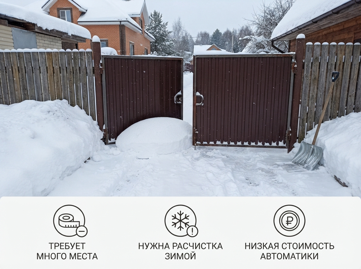 Откатные или распашные ворота: что лучше для вашего въезда
